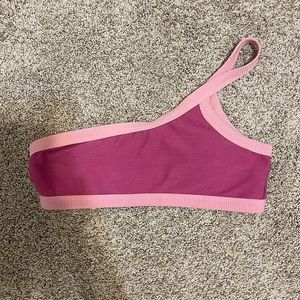 bathing suit top, one shoulder, maybe has been worn 2-3 times, could fit a S/M